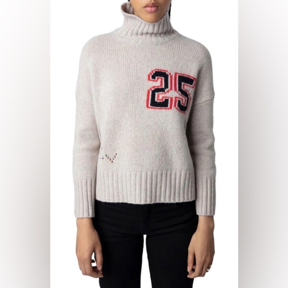 Zadig & Voltaire Turtleneck Merino Wool Sweater